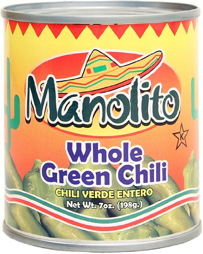 Manolito Whole Roasted Green Chili, 7 Ounce (Pack of 24)