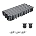 Produktbild 3m Entwässerungsrinne Tiefe 148mm Belastungsklasse C250, Gußrost komplett SET (schwarz)