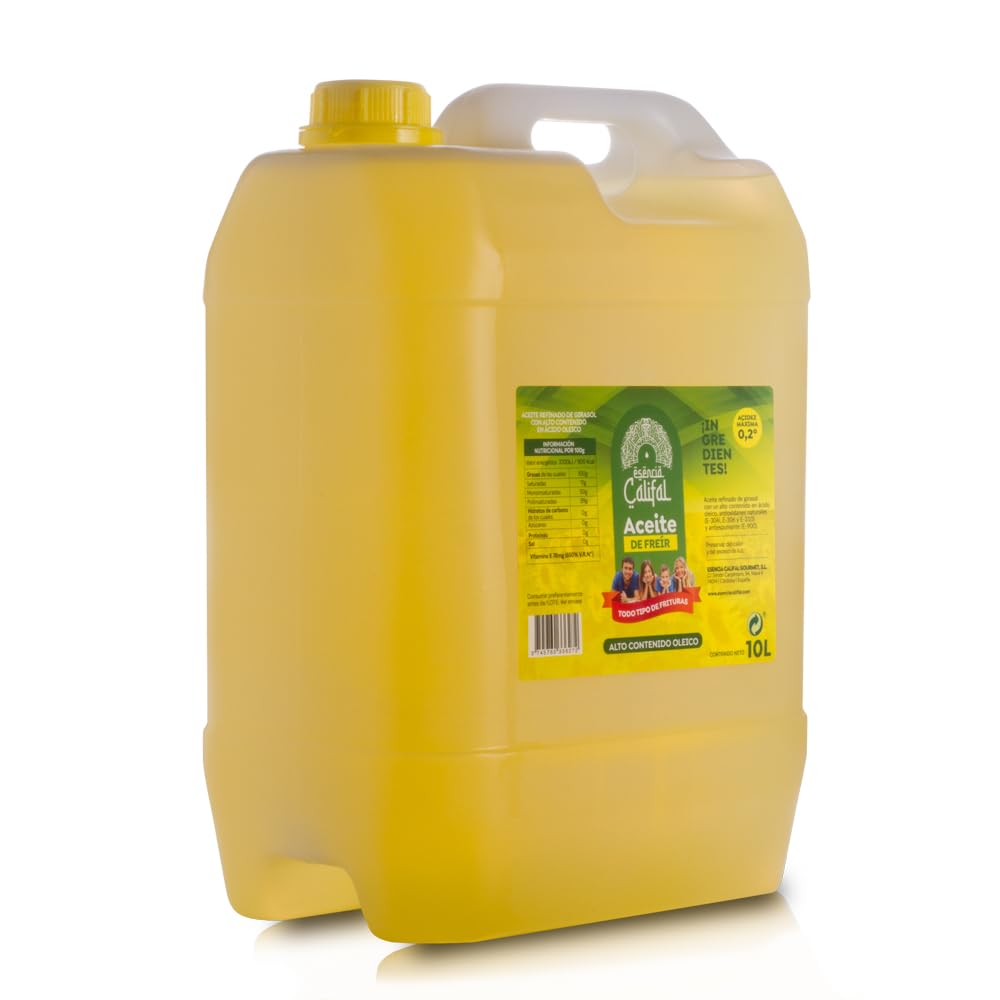 ESENCIA CALIFAL ® | Aceite de Girasol Alto Contenido Oleico 45-60% Especial Frituras - Formato 10L