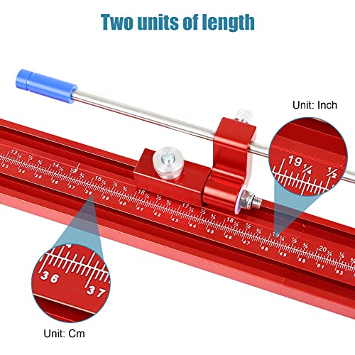 Parallel Rail Guide System, Woodworking Track Saw Guide Rail Joining Set Aluminium Alloy Circular Saw Track Set Fixed Guide Rail Bracket Universal T-Track Miter Track Guide Auxiliary Tool #TOP5