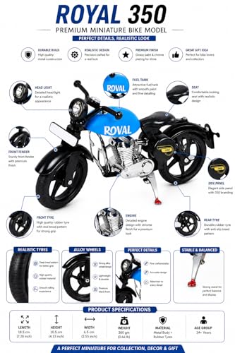 Image of Bullet Bike Toy Model for Kids 3+ Years | Die Cast Metal Motorcycle Toy for Kids 6-12 Years | Mini Bike Collectible Showpiece, Desk Decor & Gift Item