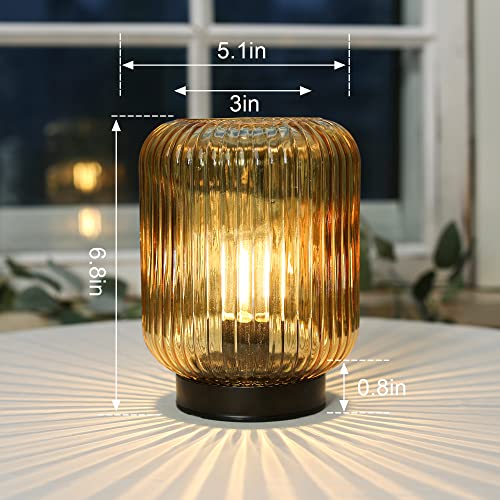 Lusharbor Battery Operated Lamp, Cordless Table Lamps For Home Decor thumb #1