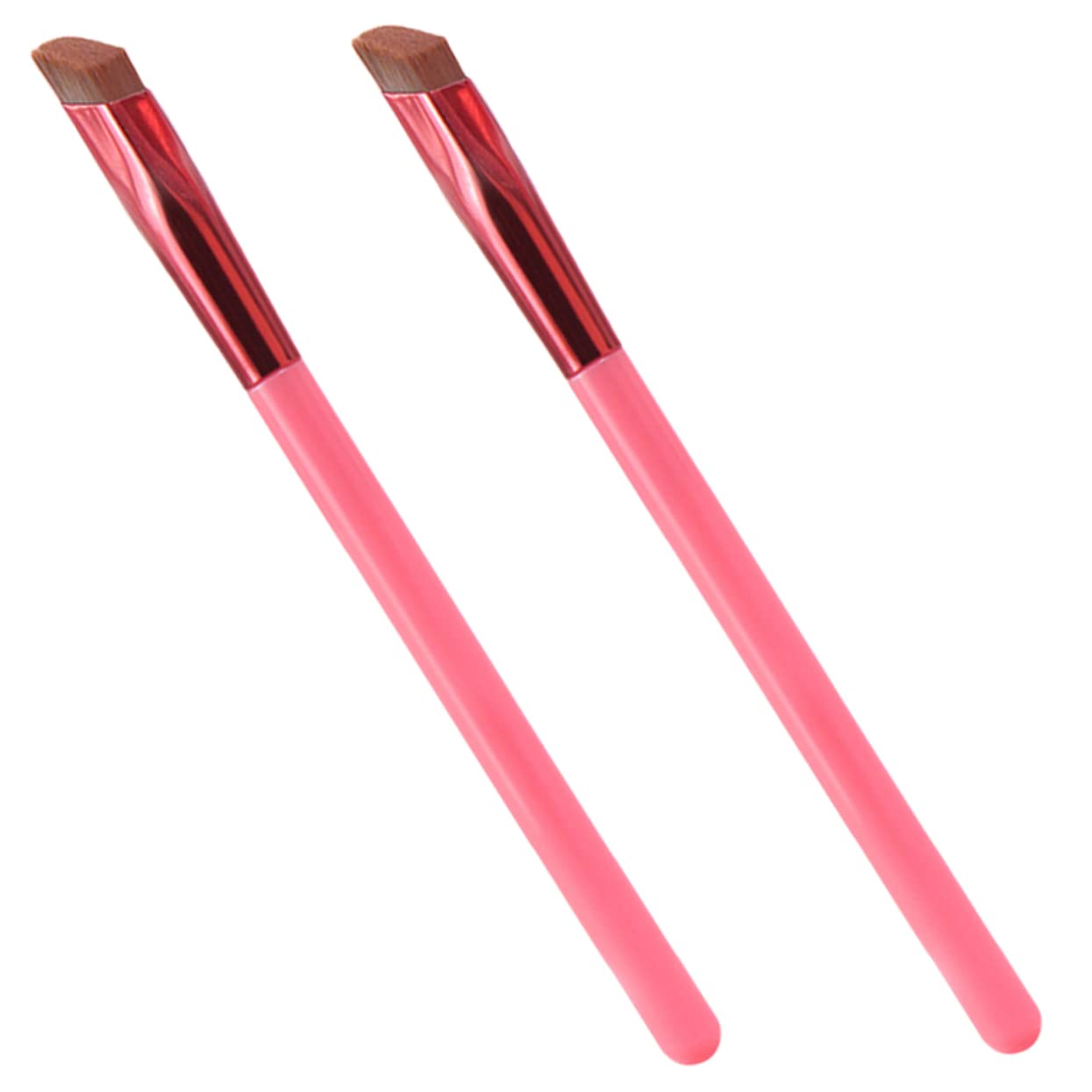 WOONEKY 2pcs Elf Brow Brush Alternative Eyebrush Brushes for Shaping and Grooming Portable Lightweight