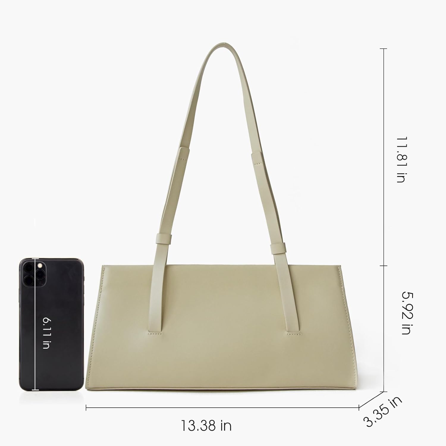 Genuine Leather Trendy Shoulder Bag for Women, Small Women Handbag and Clutch Purse - Image 2