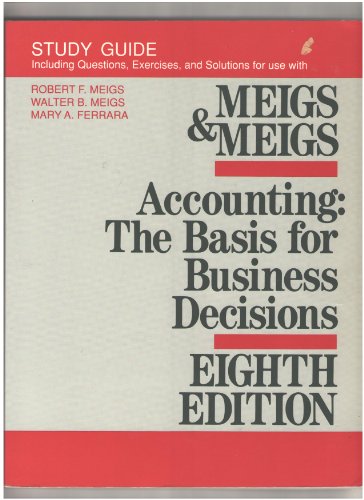 ACCOUNTING: THE BASIS FOR BUSINESS DECISIONS 0070422273 Book Cover