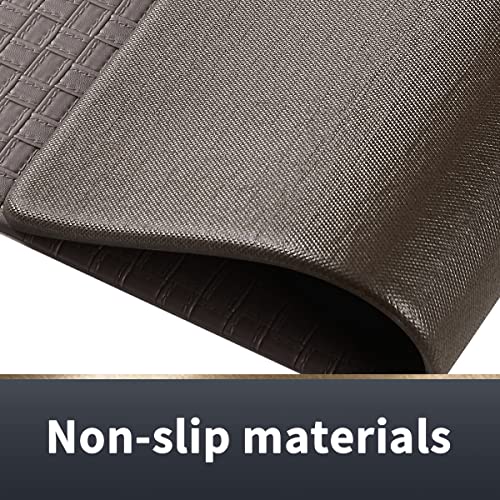 Asvin Premium Kitchen Mat Set, Anti Fatigue PVC Kitchen Floor Mat and Rug, 17\"x30\"+17\"x47\", Cushioned, Waterproof, Heavy Duty Kitchen Sink Mat for Home, Farmhouse, Indoor, Mushroom - Thumbnail 6