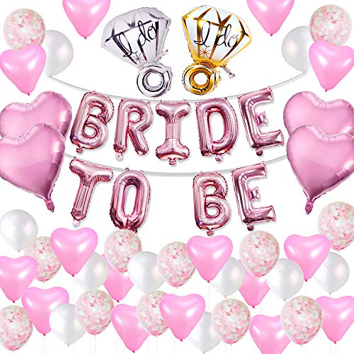 Palloncini Bride To Be - Kit Decorazione Addio Al Nubilato Con Palloncini Oro Rosa E Accessori - Foto 8