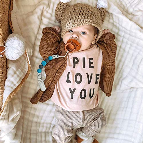 Pacifier Clip for Baby Boys, Baby Holder Leash, Braided Pacifier Holder & Silicone Pacifier Holder, Teether Toy Leash, Baby Shower Gift Set, Easy to Use for Teething Toys (Blue) - Thumbnail 3