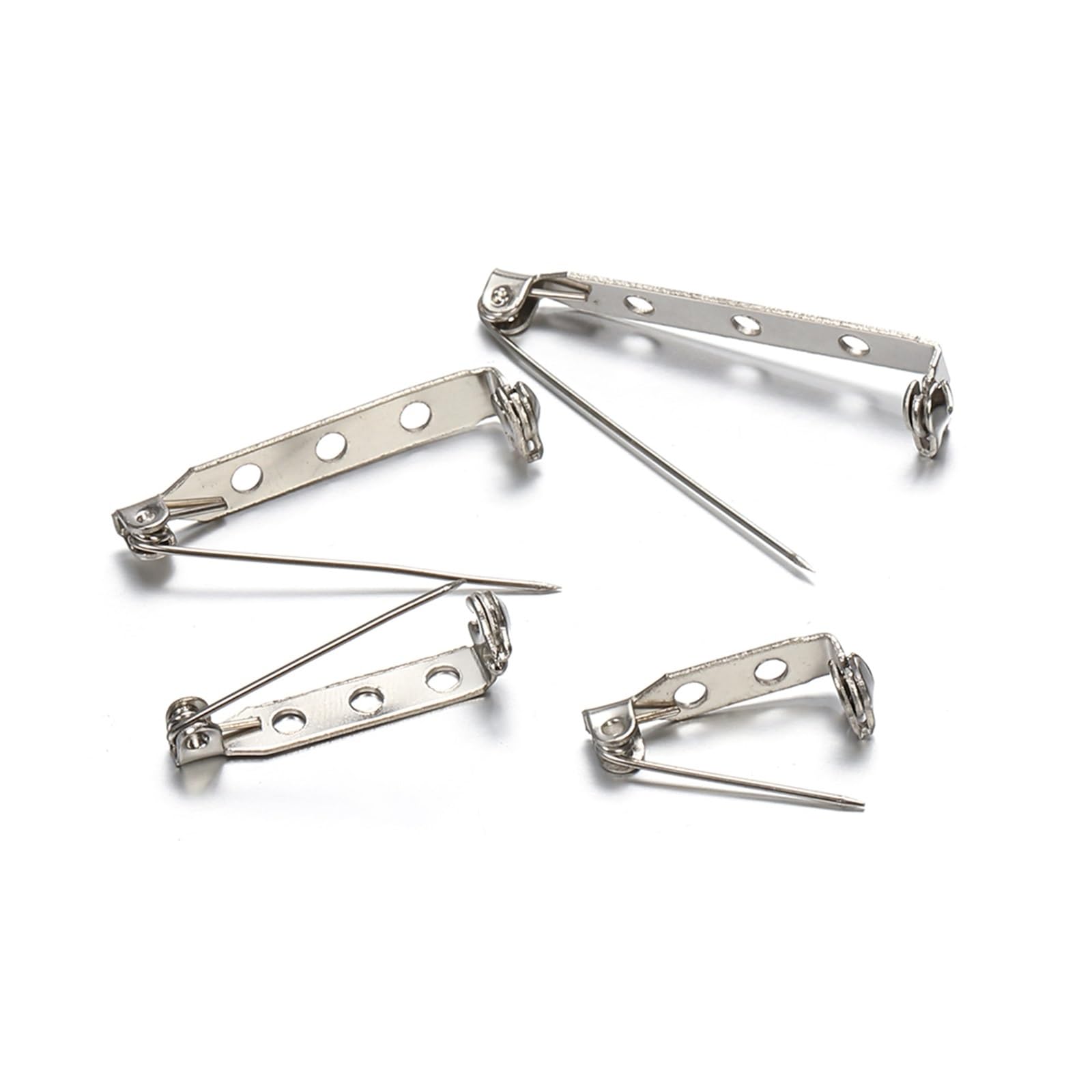 Zapięcia do broszek, 50Pcs Metal Brooch Lock Catch Holder for Jewelry Making DIY(25 mm)