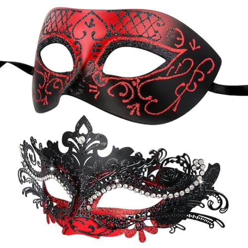 Masque Vénitien de carnaval idéal pour briller lors d'un grand bal masqué