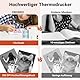 ORGBRO Mini Drucker für Smartphone, X3 Sticker Drucker Bluetooth mit 1 Rolle Aufkleber Papier, 300DPI Mini Printer Etikettendrucker Tragbarer Thermodrucker für Studie Notizen & Fotos, Weiß