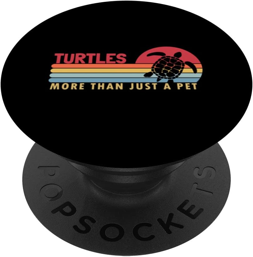 Turtles more than a Pet Red-Eared Slider Lover Turtle PopSockets Swappable PopGrip
