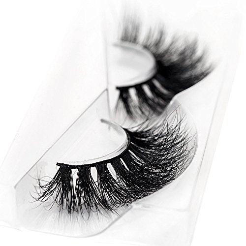 3D Mink False Eyelash 100% Handmade Strip Lashes, Pinkzio Reusable Extra Thick, Dramatic Volume Double Layer Fake Lashes 3D Faux Mink Lashes-003