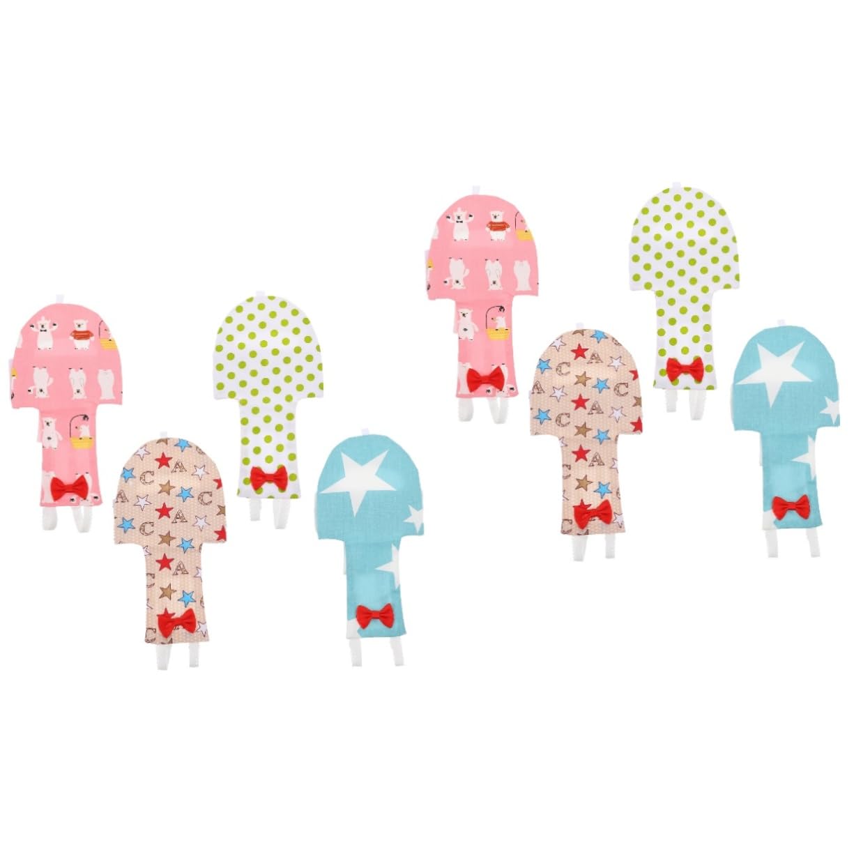 BESPORTBLE 8pezzi Pannolini Per Uccelli Creativi Abbigliamento Per Pappagalli Costumi Da Per Uccelli Adatti Per Uso Quotidiano Colori Vivaci e Design Divertente