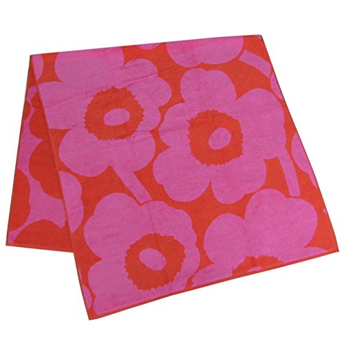 Preisvergleich Produktbild Marimekko - Unikko - Badetuch - Rot / Pink - Baumwolle - 75x150 cm