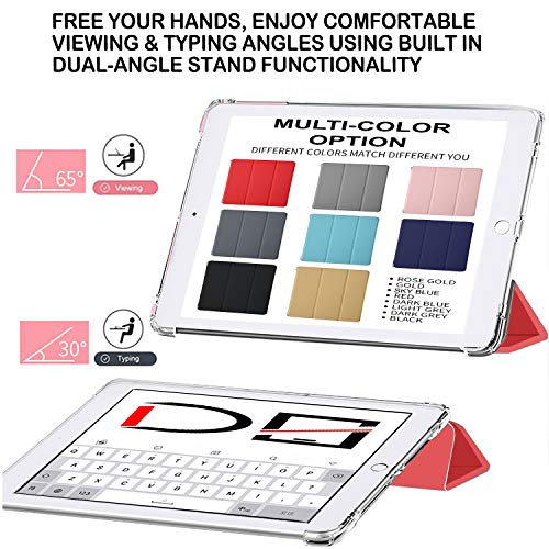 Image of DuraSafe Cases for iPad PRO 10.5 Inch 2017 Air 10.5 3rd Generation 2019 [ Air 3 ] A1701 A2152 A2123 MQF12HN /A MQEY2HN /A MQF22HN /A Slim Cover with AirCushion Corner for Extra Shock Protection - Red