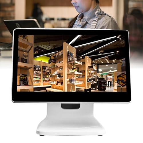 Image of Commercial Touch Screen Cash Register, 15.6 inch LCD Touchscreen Monitor, 1366 * 768 Resolution, for Supermarket, Convenience Store, Shopping Center