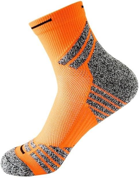 Men Basketball Sports Socks Cushioned Athletic Quarter Socks Breathable Running Sock Moisture Wicking