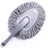 Shopping GD Multi-Functional Car Duster Cleaning Dirt Dust Clean Brush Dusting Tool Mop Gray car Cleaning Products (Silver)