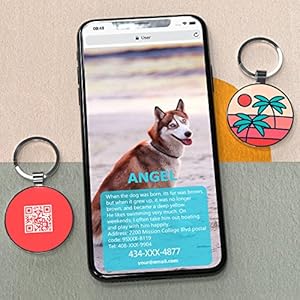   QR-Code-Dog-Tags-Personalized-Pet-ID-Tags-Custom-Dog-ID-Tags-Dog-Name-Tags-Online-Pet-Profile-Display-Pet-Information