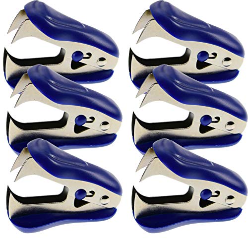 WEKOIL Staple Remover Staple Puller Removal Tool for School Office Home Pack of 6,Blue