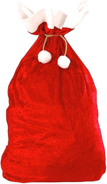 Amosfun Christmas Santa Sack Gift Bags Jumbo Extra Large Gift Wrapping Bags for Xmas Present Toys Huge Gifts Storage Bags