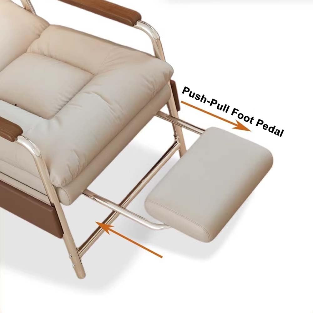 Ergonomiczne krzesło rozkładane, regulowane oparcie, sofa do spania do czytania i relaksu w salonie, sypialni, biurze
