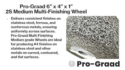 Image of Multi-Finishing Wheel 6 inch x 4 inch x 1 inch, 2S Medium, 13358