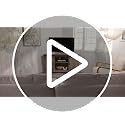 Walker Edison Everette Modern Farmhouse Double Sliding X Barn Door TV Stand for TVs up to 58 Inches 52 Inch Reclaimed Barnwood and Solid White image 7