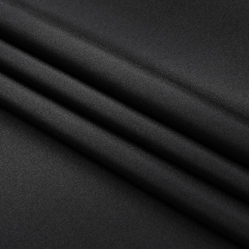 Nappe polyester 140x240 sans repassage rectangulaire noire - 3