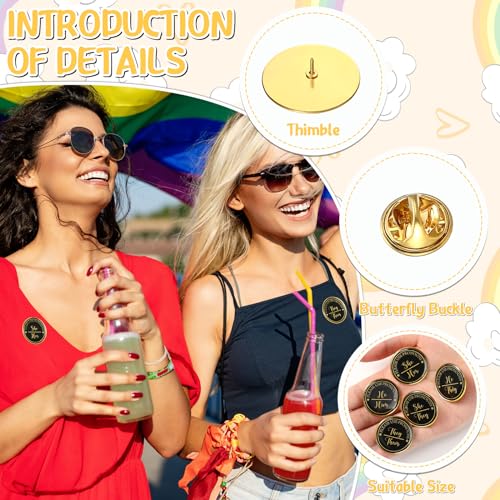 100 Pcs Pronoun Pins Gender Identity Pins Pride They Them She Her LGBTQ Bisexual Pansexual Lesbian Trans Pin for Pride Parade Festivals Shirts Clothes3