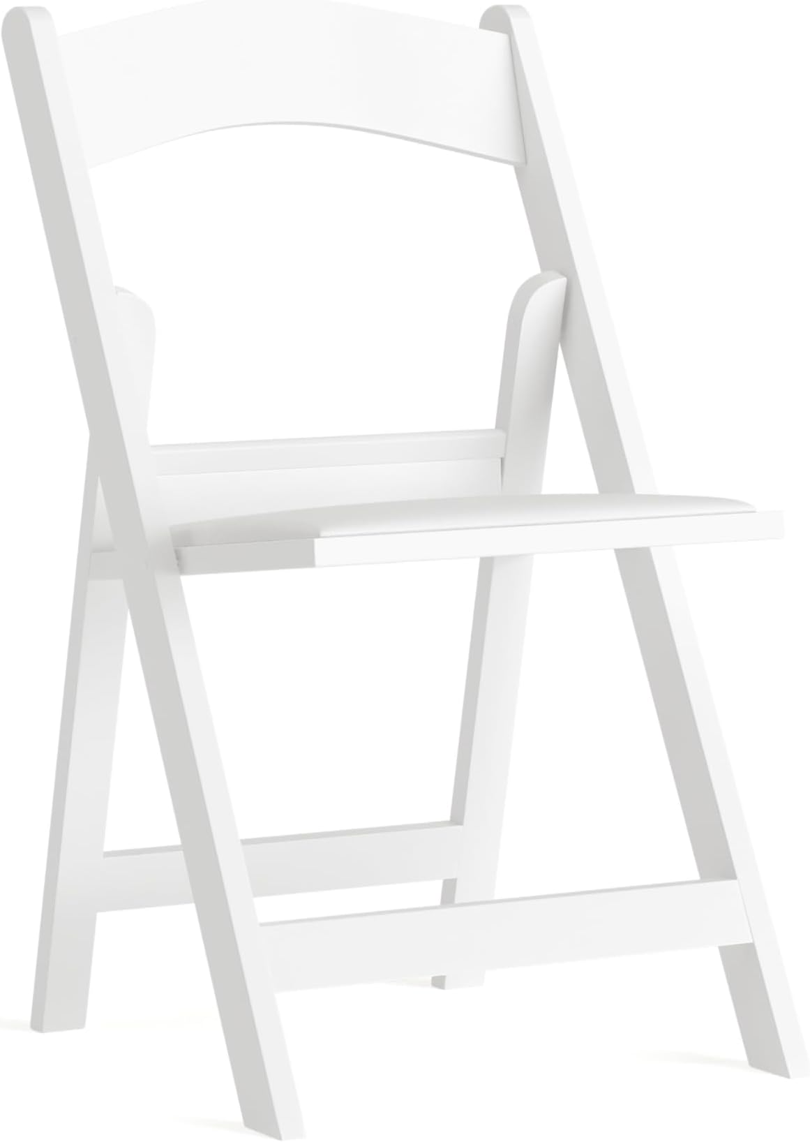 1 Pack, White Vinyl : Hercules Series 1000 lb. Capacity White Resin Folding Chair with White Vinyl Padded Seat