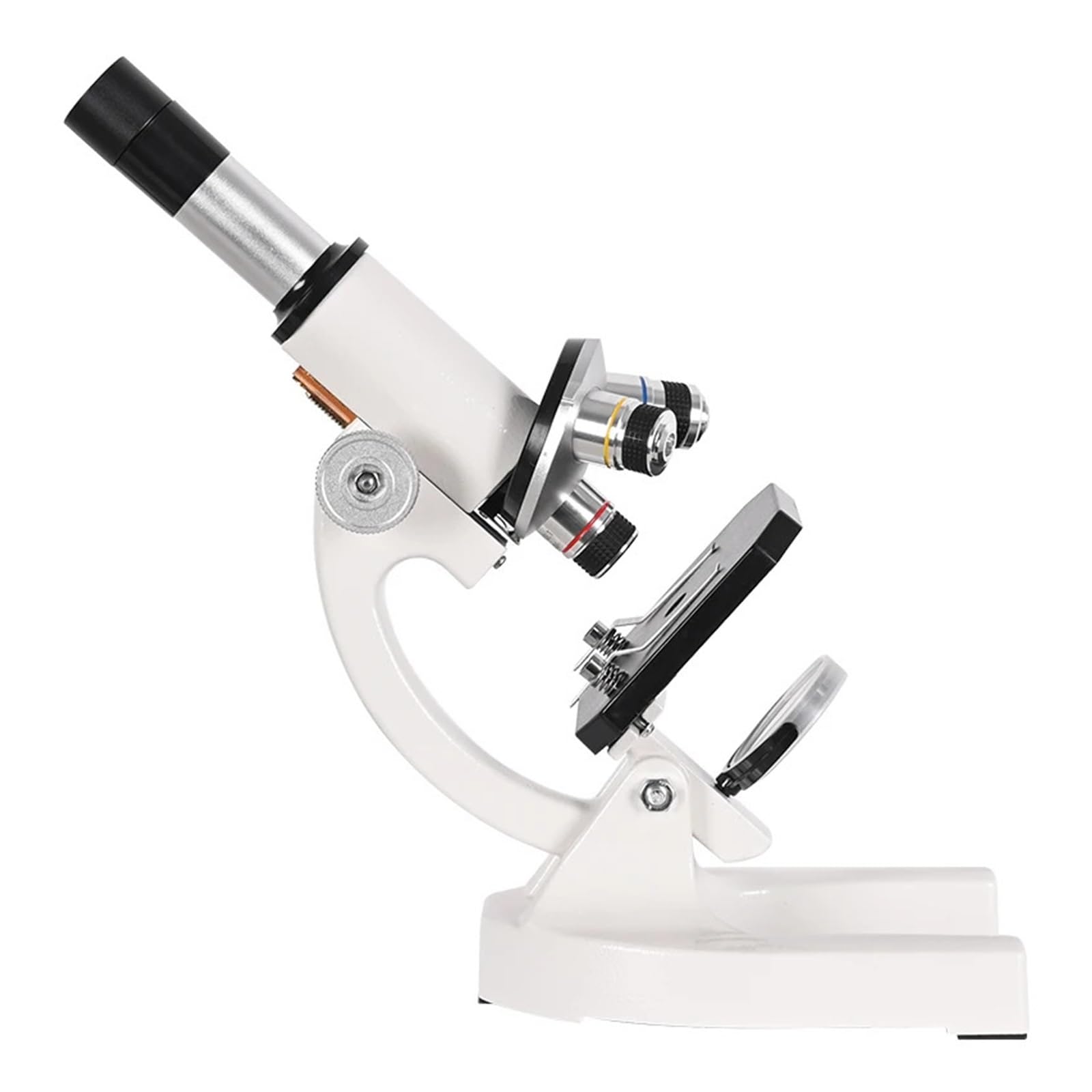 Microscopio biológico monocular de 40x-2000X for Estudiantes, educación, Laboratorio, HD, Luces LED, Soporte for teléfono móvil, Estudio, Vacaciones