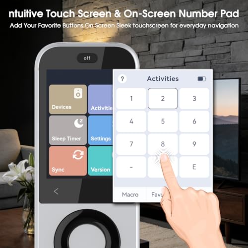 Image of SofaBaton X2 Universal Remote Control with Touchscreen& Hub &Charging Dock | Universal Remote with One-Touch Activities & APP, Works with IR /Bluetooth /RF /WiFi Devices /Alexa /Google /Home Assistant