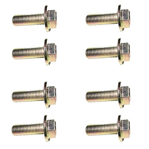 MaxLLTo Paquete de 8 pernos de repuesto para cuchilla de brida hexagonal 19M7835 para modelo John Deere 19M7788 (1.378 pulgadas de longitud - 0.393 MaxLLTo Paquete de 8 pernos de repuesto para cuchilla de brida hexagonal 19M7835 para modelo John Deere 19M7788 (1.378 pulgadas de longitud - 0.393