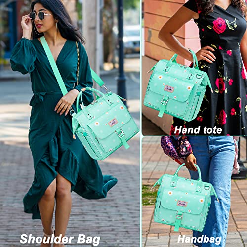 Weitars Lunch Bag For Women,Flower Large Lunch Box Lonchera Lunch Kit Tote,Wide-Open Lunch Cooler Purse With Removable Shoulder Strap With Multi-Pocket,Lunchbag For Work Picnic Hiking Beach #TOP5