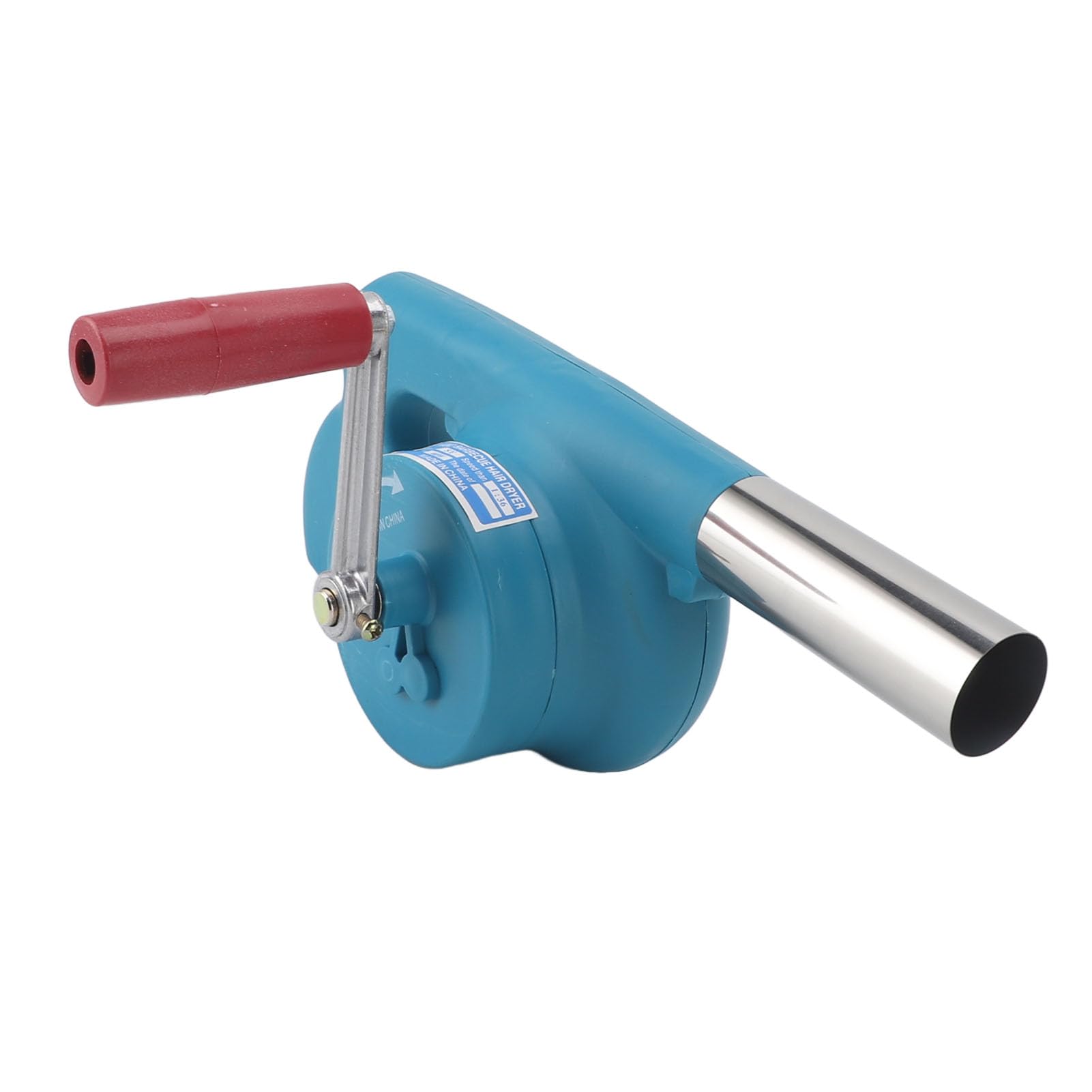 BBQ Fan, Fire Blower Detachable Handle Portable for Camping (Blue)