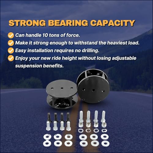 Image of Torque 2 inch Air Spring Bag Spacer for Ford Chevrolet RAM GMC Trucks