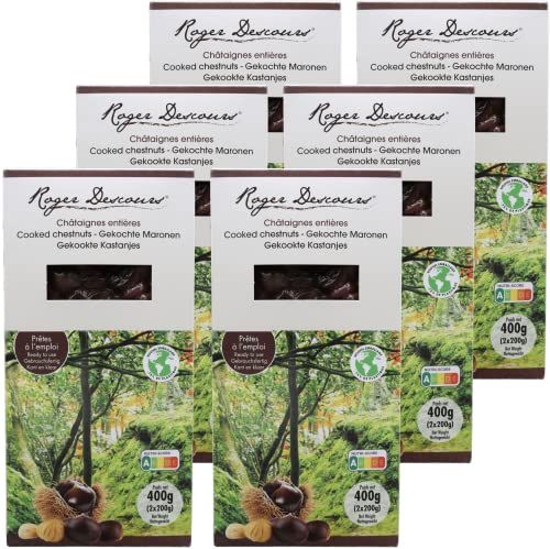 6er Pack Gekochte Maronen - Edelkastanien 6 X 400 Gramm, geschält Cover