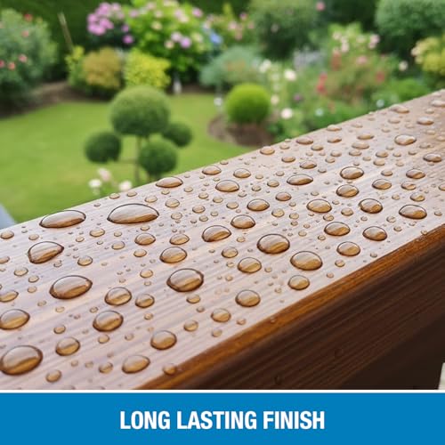 Image of Rain Guard Wood Sealer Concentrate | Makes 5 Gallon | Protects Wood from Water Damage, Rotting, and Stains | Water Based Silane /Siloxane | Eco-Friendly | VOC-Free | Natural Finish