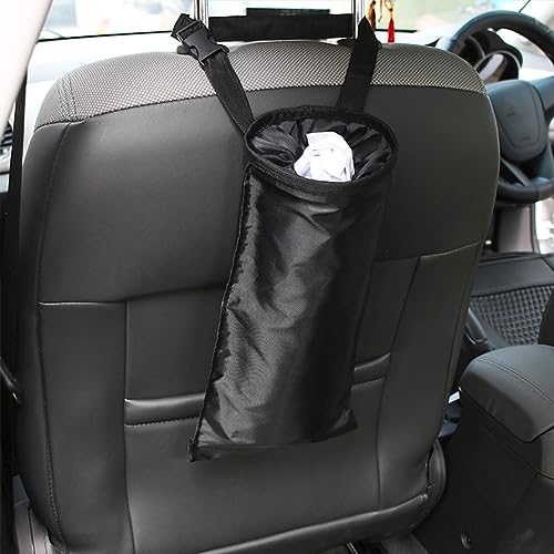JNNJ Auto Mülleimer, Tragbare Auto Mülleimer, Multifunktions Müllsack Zum Aufhängen, Wasserdicht Zusammenklappbare Papierkorb Müllbehälter Für Autos, Lieferwagen, Boote