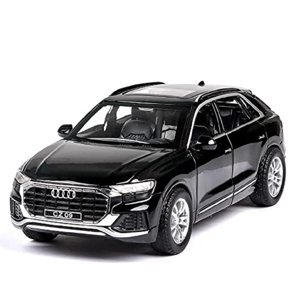 Crizer Audi Q8 Suv Simulation Alloy Car Model Metal Diecast Toy With Openable Doors,Sound&Light Toy Vehicle For Boys Children Gifts Collection,Multi