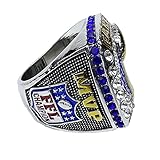 Mascotwish Fantasy Football Championship Ring 2024 - Fantasy Football League Ring with Display Box