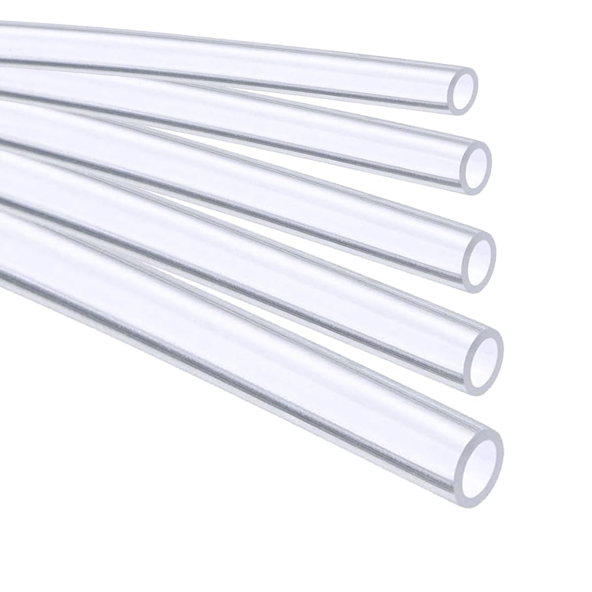 Stubotar Silicone Tube Flexible 8mm ID x OD 12mm Wall Thickness 2mm Transparente Hose 5 Meters High Temperature Resistante, Not Easily Deformable