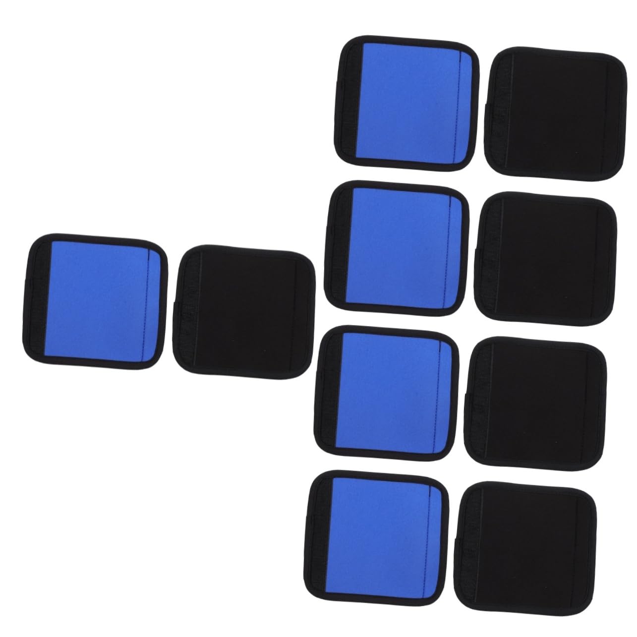 10piezas Funda De Manija De Equipaje De Neopreno Protección Cómoda para Mano Accesorios De Viaje para Maletas y Mochilas