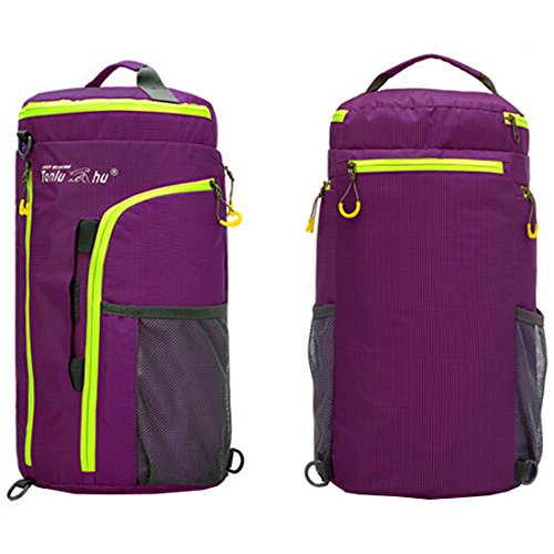 KF Sports kilofly Foldable Ultra Light Sport Backpack Duffel Gym Bag + Quick Dry Towel Set