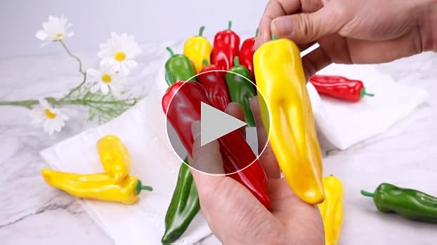 9 Pcs Lifelike Artificial Bell Pepper Set For Home UK | Ubuy