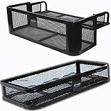 Titan Ramps Universal Front ATV HD Steel Cargo Basket w/Rear Drop Basket Set