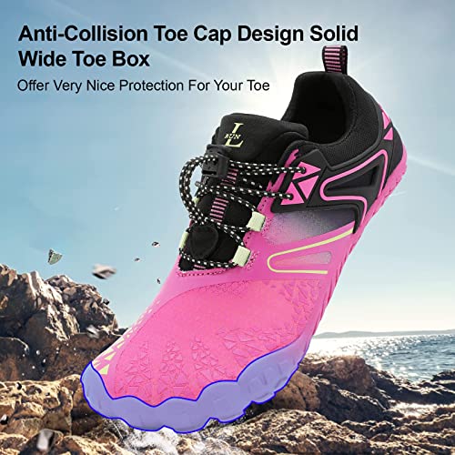 Image of XIHALOOK Athletic Hiking Water Shoes Womens Mens Quick Dry Barefoot for Beach Walking Kayaking Surfing Training