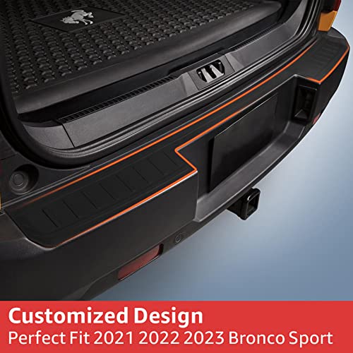 Rear Bumper Protector For 2021 2022 2023 Ford Bronco Sport Trunk Bumper Guards Cover Trim Accessories #TOP6